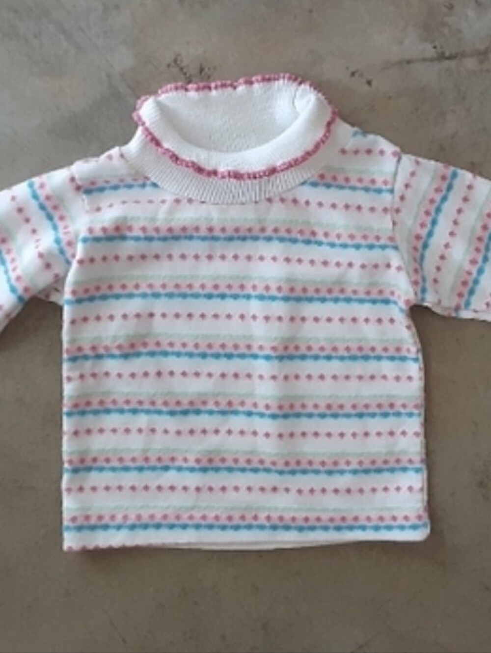 2 For $15 Vintage 80s Baby Girlls Turtleneck 9 to 12 Months Health Tex